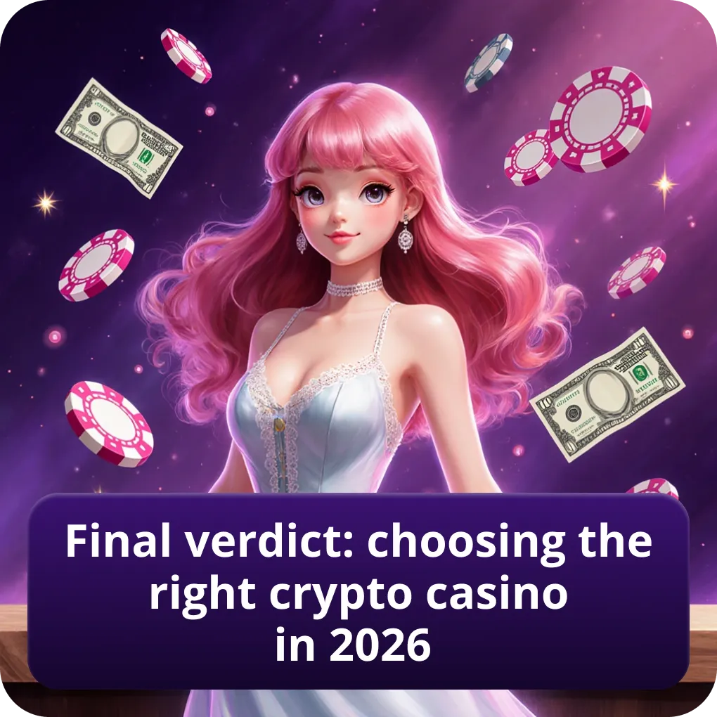 Final verdict: choosing the right crypto casino in 2026