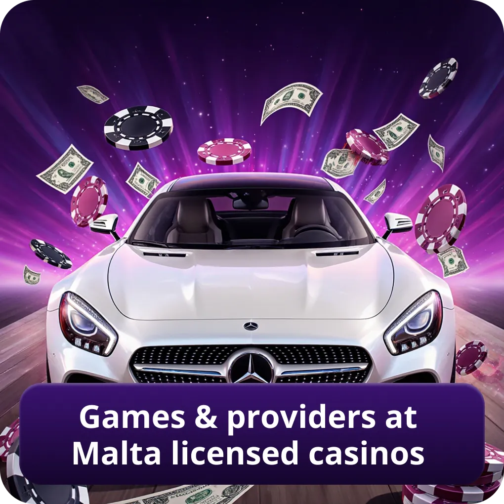 Games & providers at Malta licensed casinos